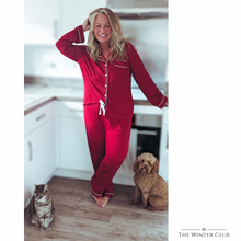 Load image into Gallery viewer, Long Cotton Pyjamas - Red