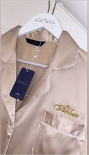 Load image into Gallery viewer, Satin Night Shirt - Champagne