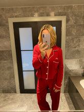 Load image into Gallery viewer, Long Cotton Pyjamas - Red