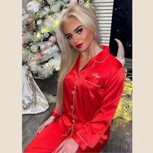 Load image into Gallery viewer, Long Satin Pyjamas - Red
