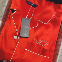 Load image into Gallery viewer, Long Satin Pyjamas - Red