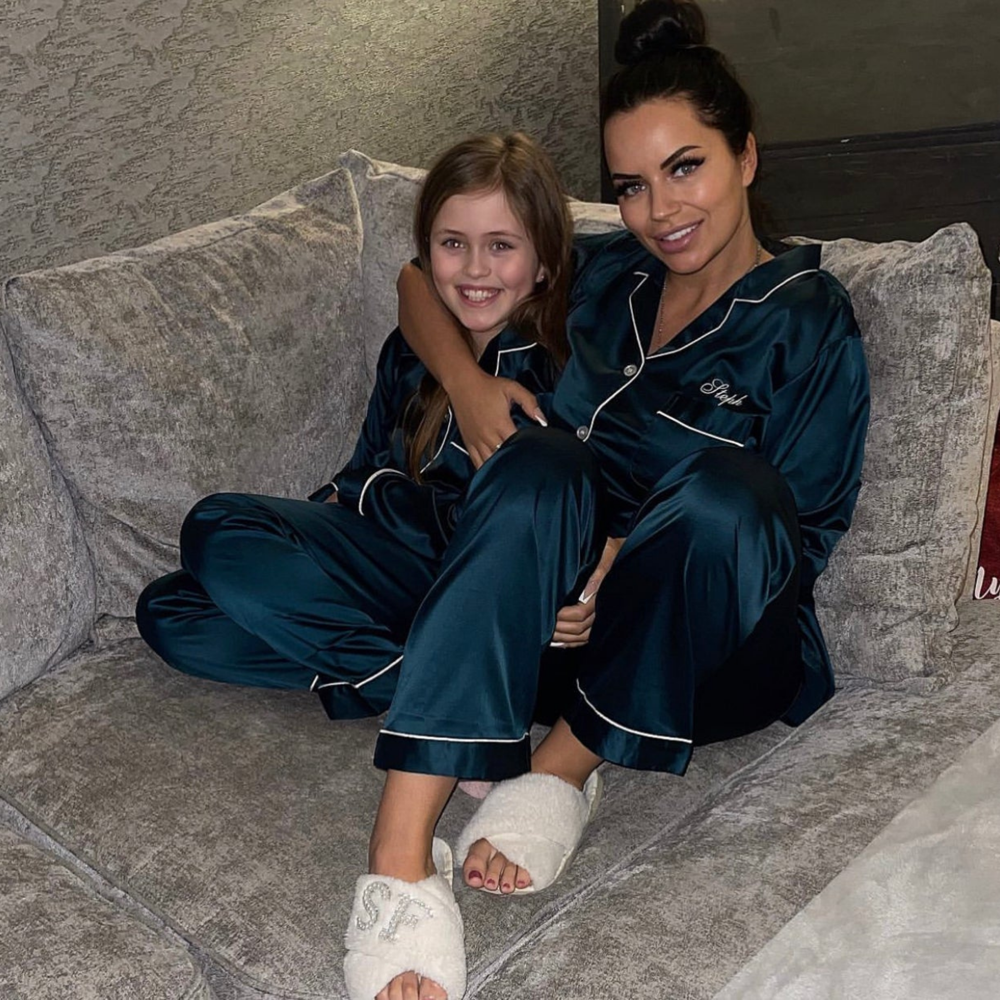 Personalised satin pyjamas 2025 kids