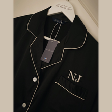 Load image into Gallery viewer, Satin Night Shirt - Onyx