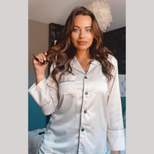 Load image into Gallery viewer, Long Satin Pyjamas - Champagne