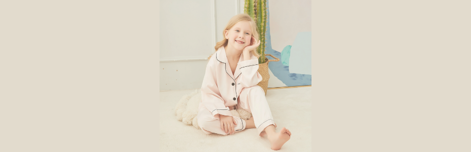 Kids Long Satin Pyjamas