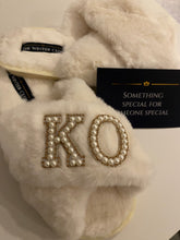 Load image into Gallery viewer, Faux Fur Crossover personalised slippers
