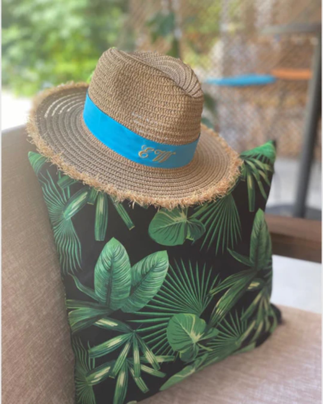 Fedora fringe Straw Sun hat