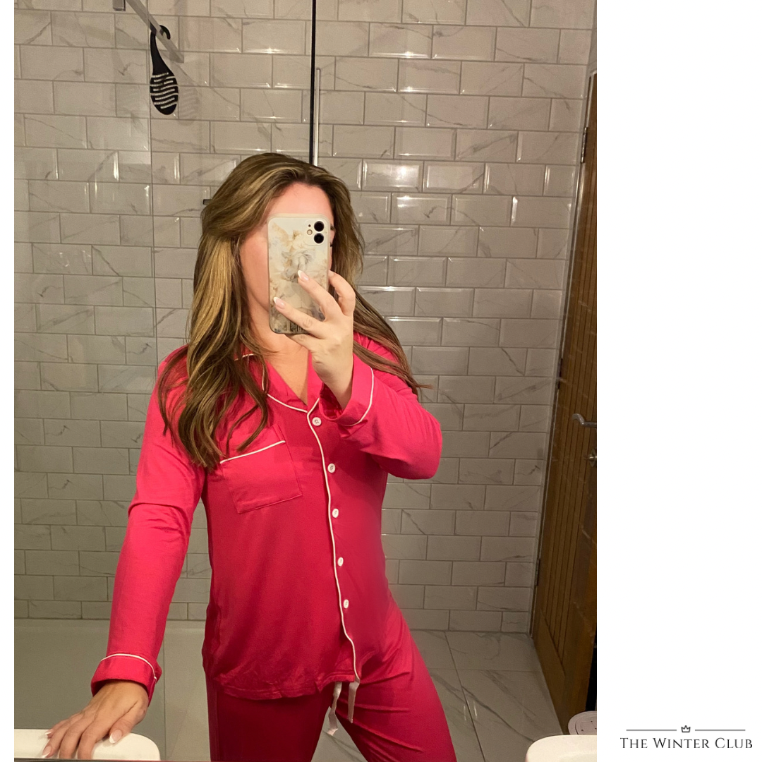Long Cotton Pyjamas - Barbie Pink