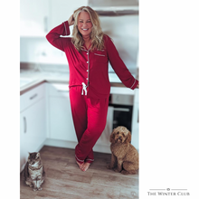 Load image into Gallery viewer, Long Cotton Pyjamas - Red
