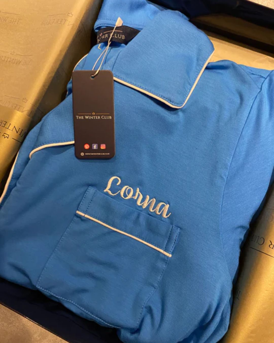 Cotton Shorty Pyjamas - Royal Blue