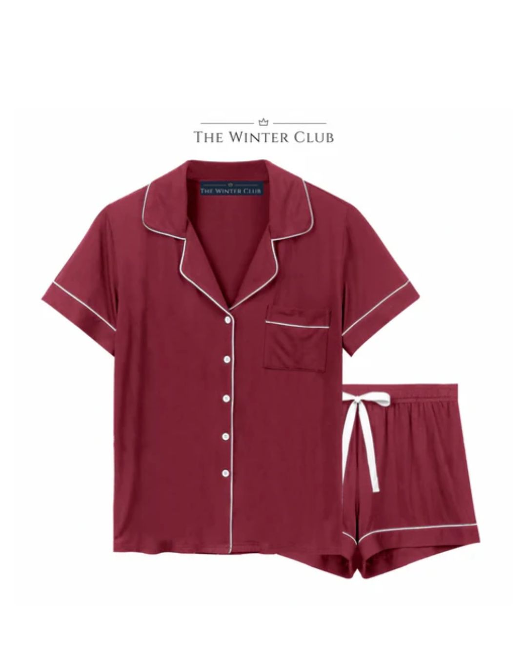 Cotton Shorty Pyjamas - Red