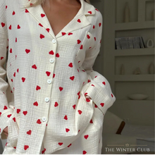 Load image into Gallery viewer, Long Waffle Heart Pyjamas

