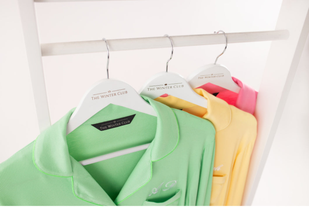 Long Rib Rayon Slouch Pyjamas- Pistachio