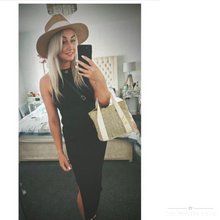 Load image into Gallery viewer, Fedora Straw Sun hat
