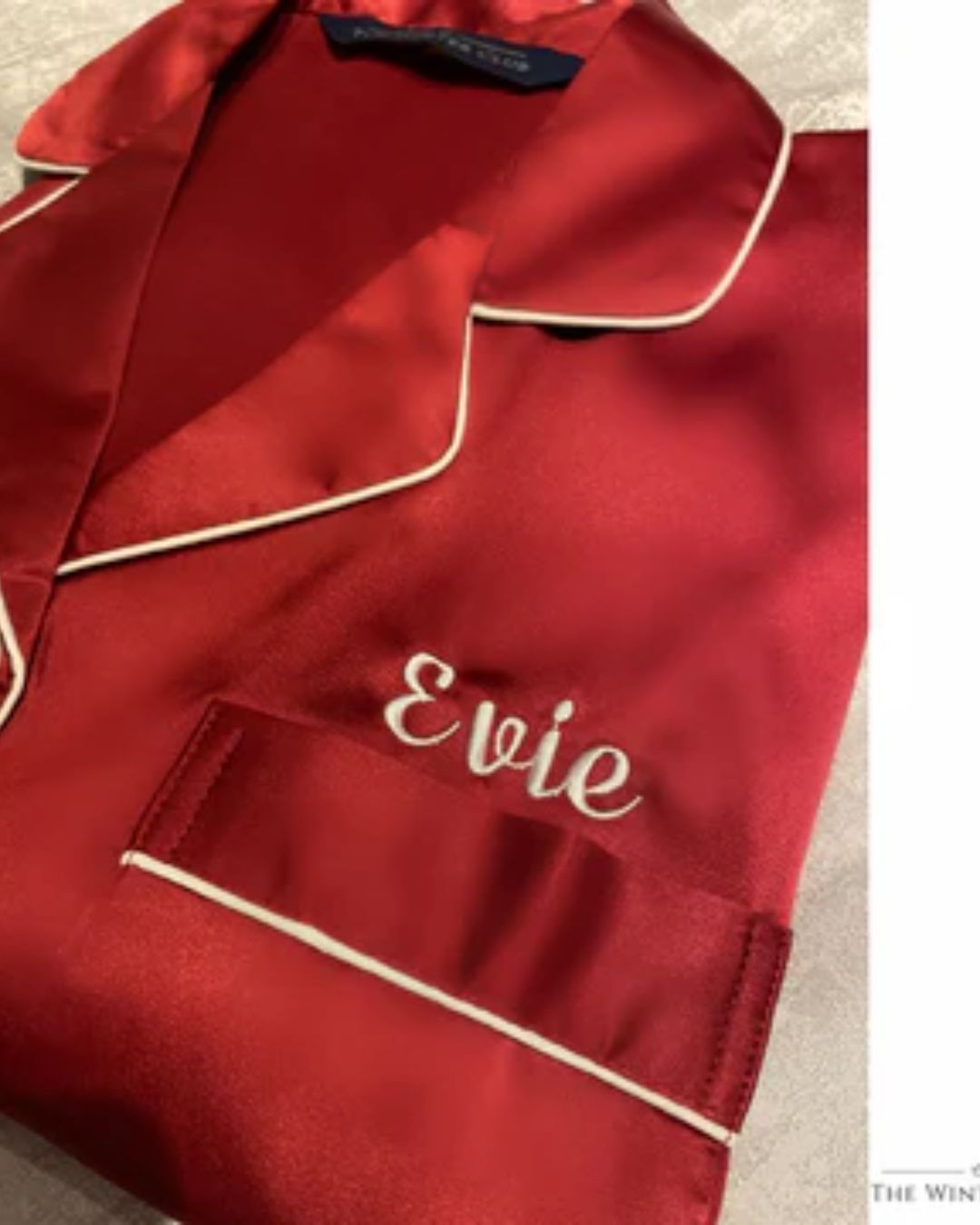 Long Sleeved Shorty Satin Pjs - Burgundy