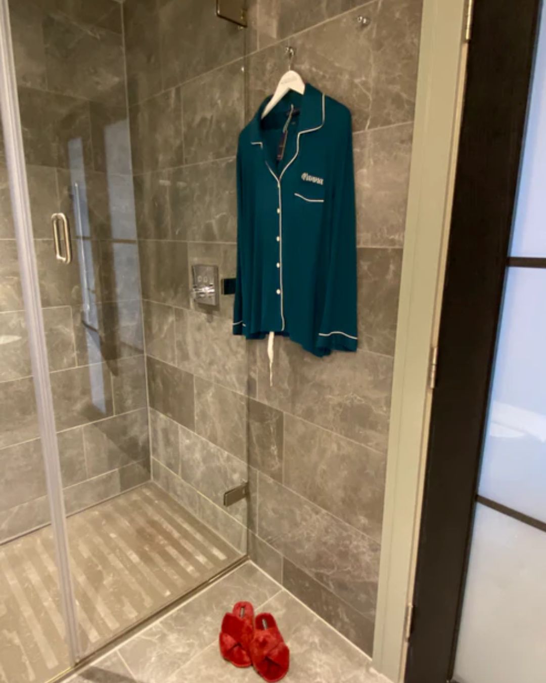 Long Cotton Pyjamas - Green