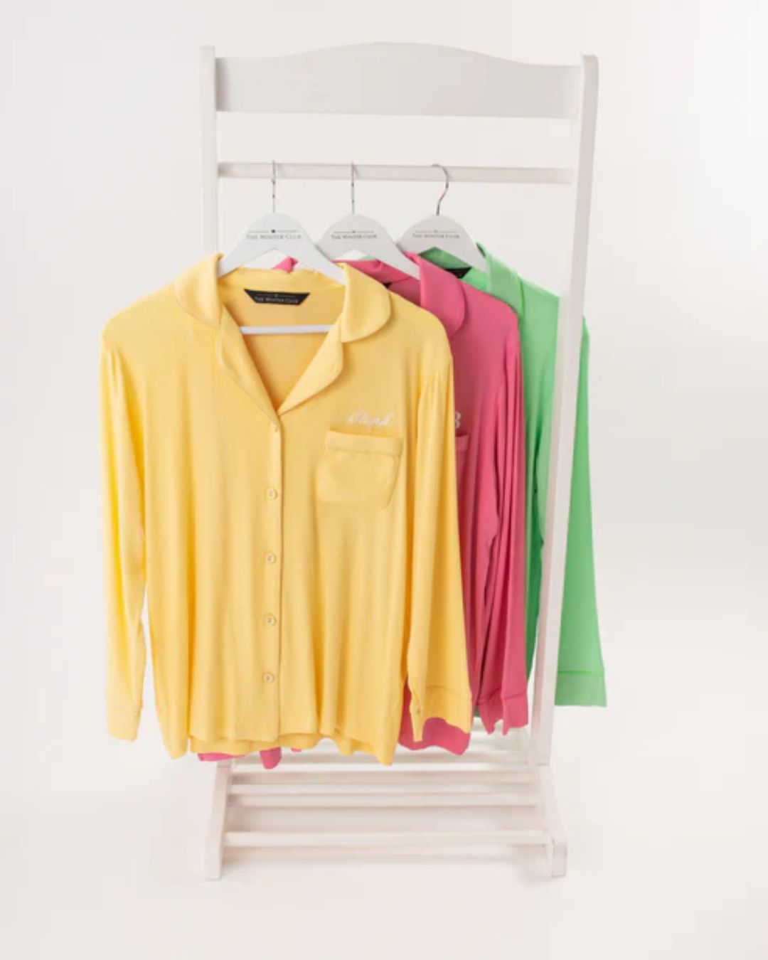 Long Rib Rayon Slouch Pyjamas- Limoncello
