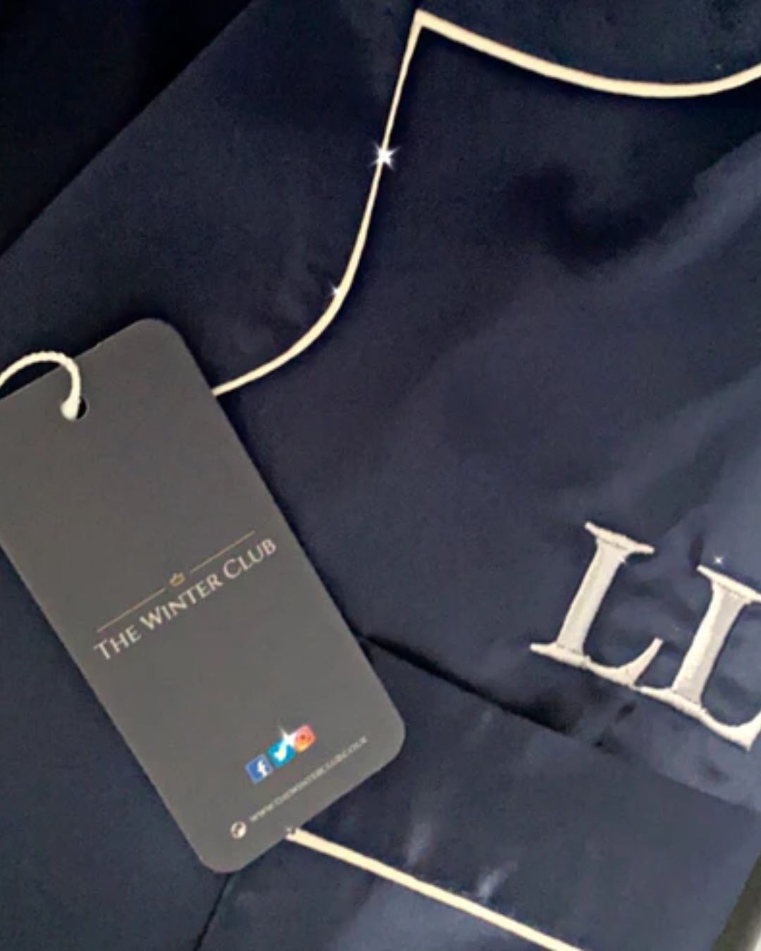 Satin Night Shirt - Navy