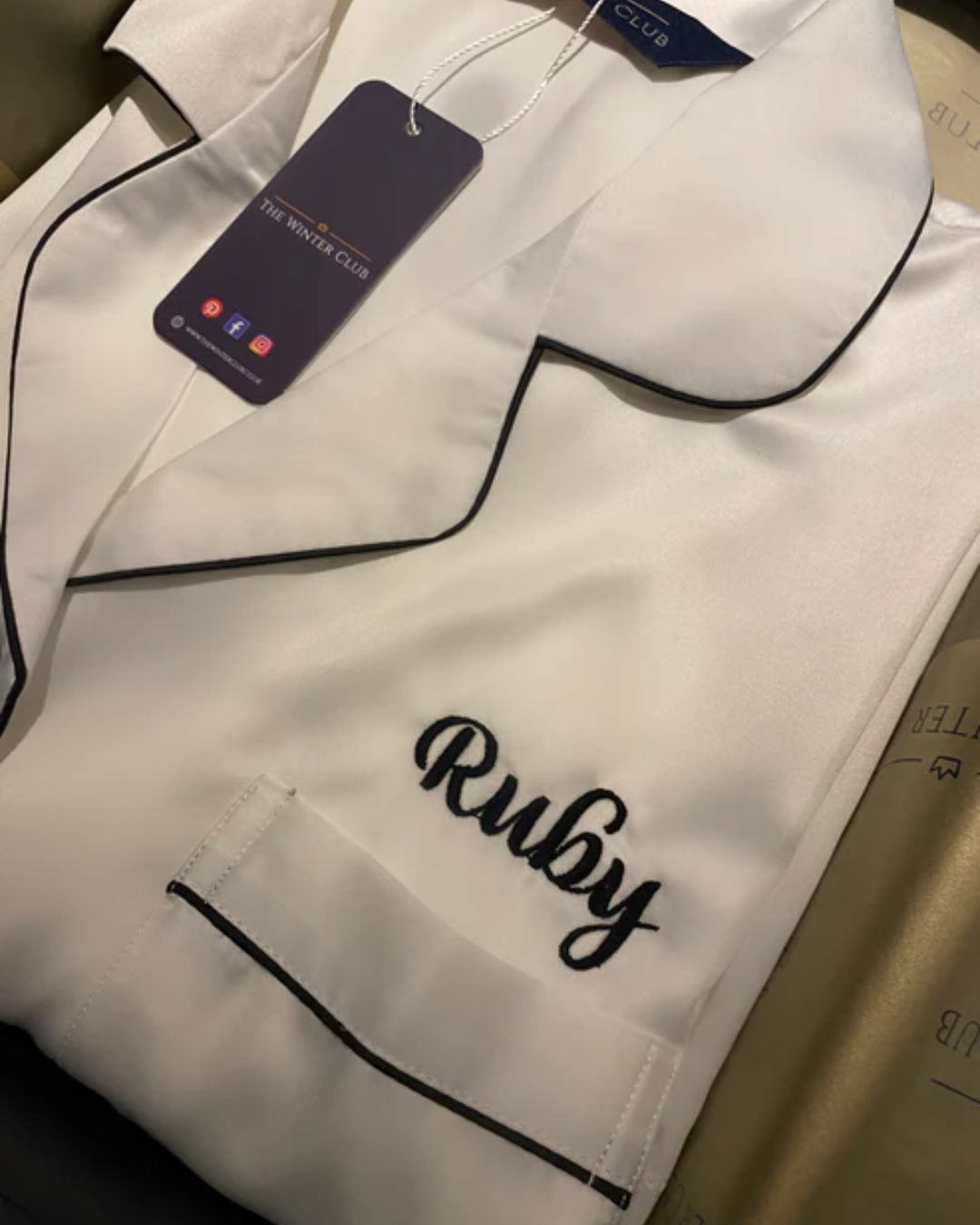 Satin Night Shirt - White