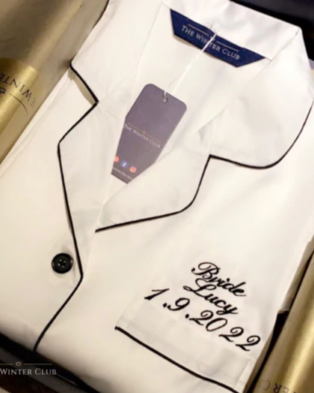 Satin Night Shirt - White