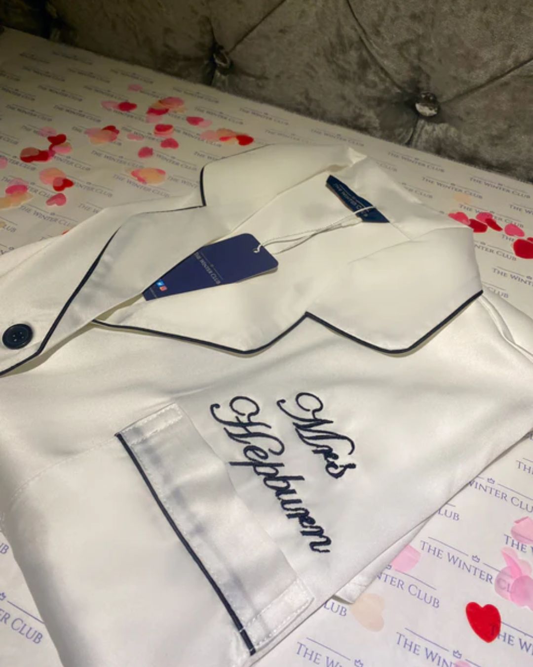 Satin Night Shirt - White