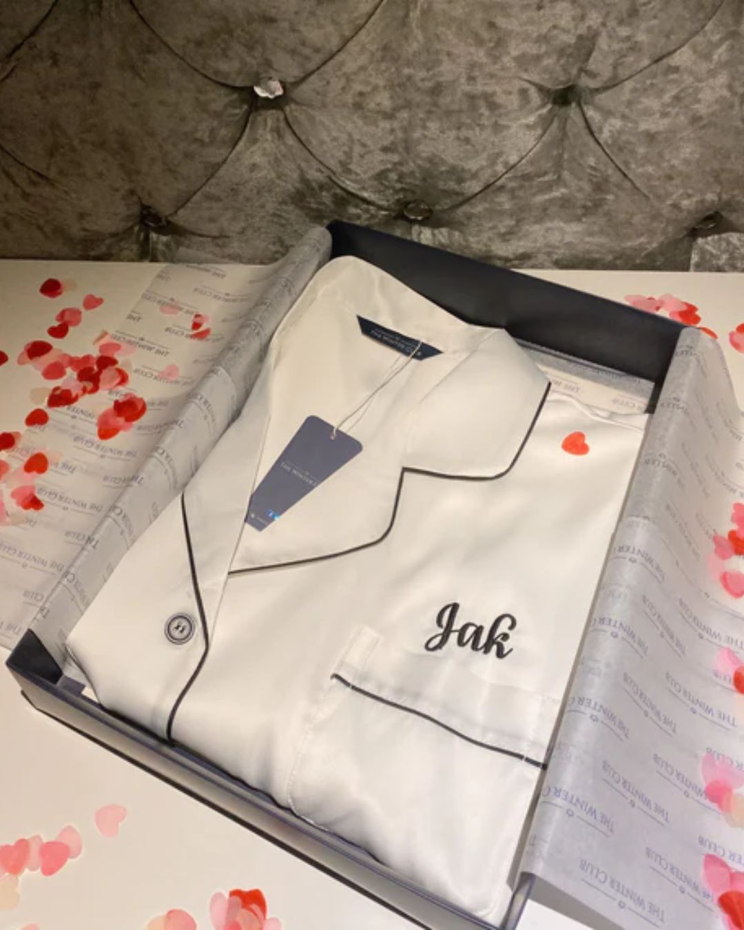 Satin Night Shirt - White