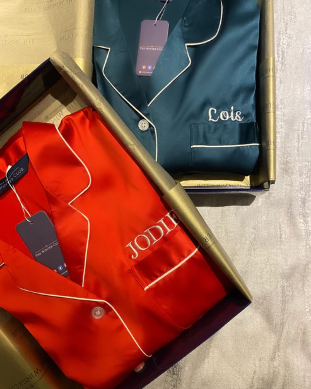 Satin Night Shirt - Red