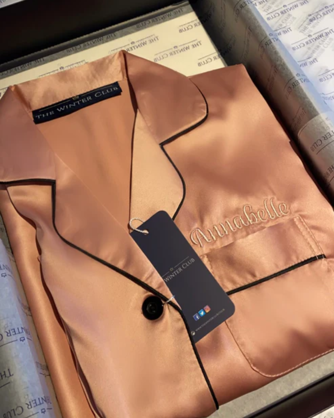 Long Satin Pyjamas - Rose Pink