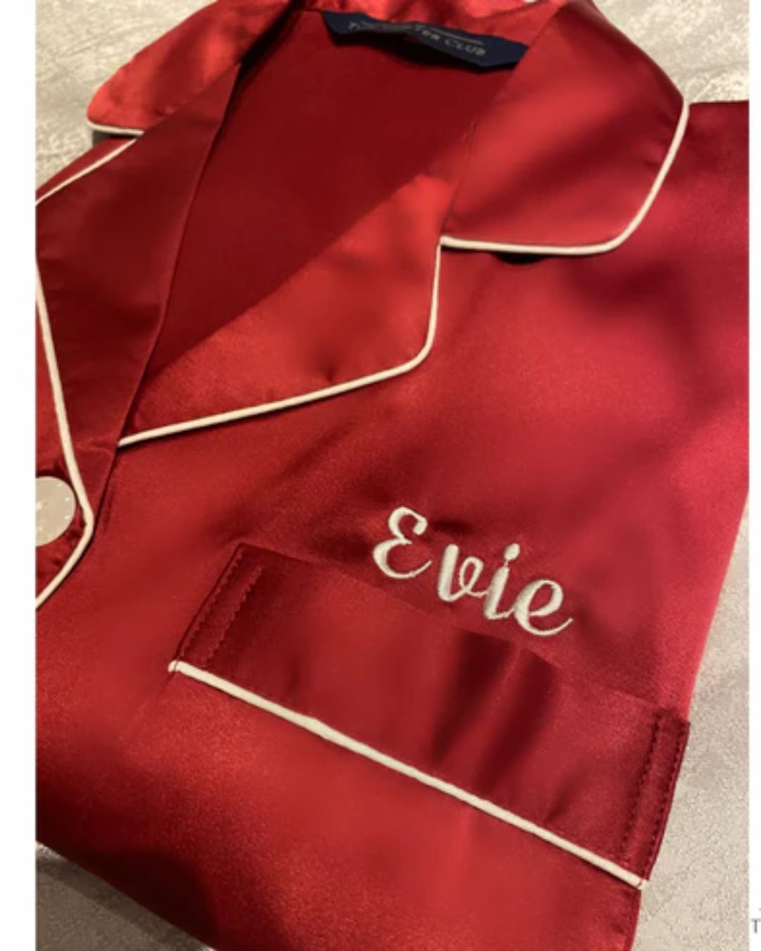 Satin Shorty Pyjamas - Burgundy