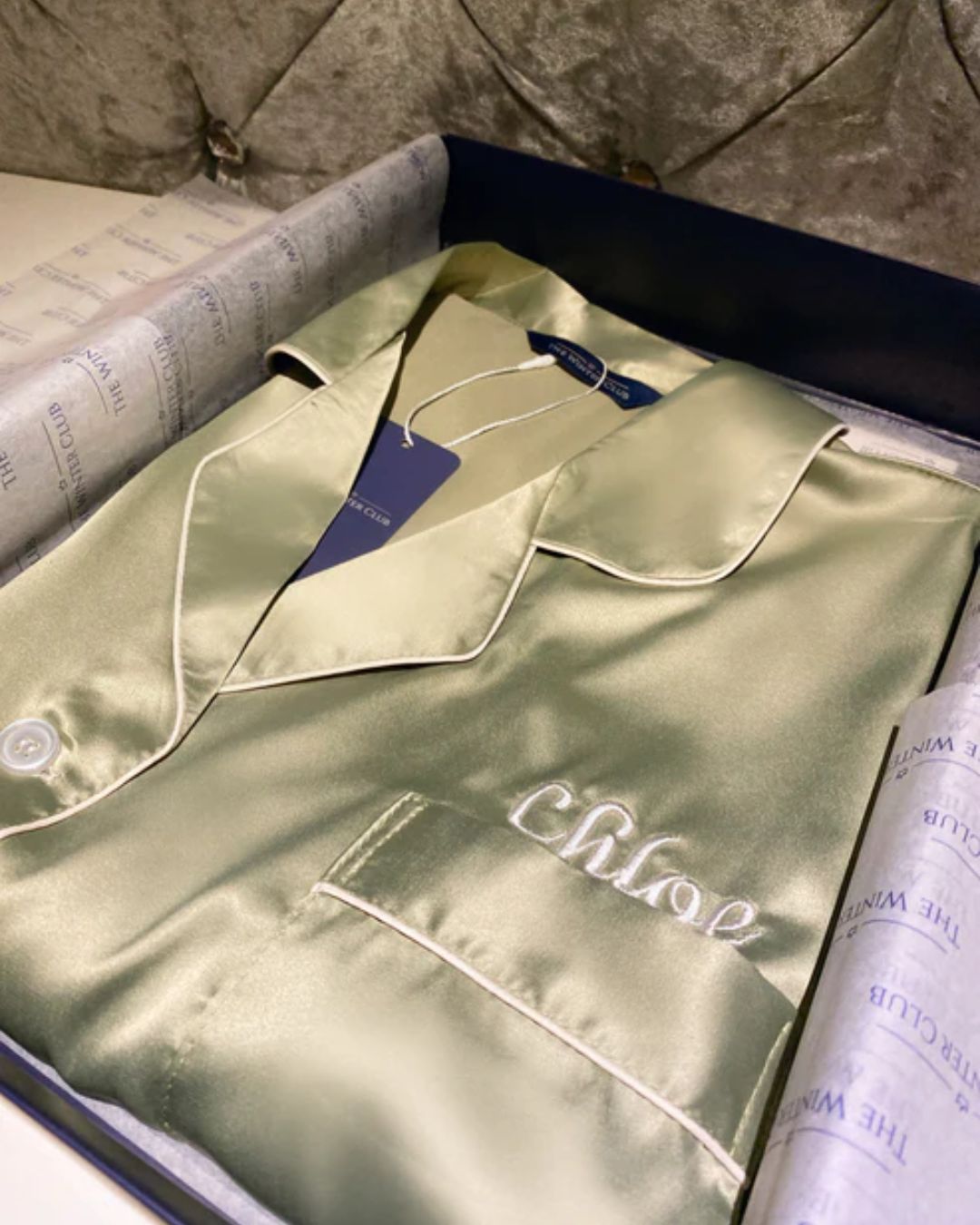 Satin Night Shirt - Willow Green