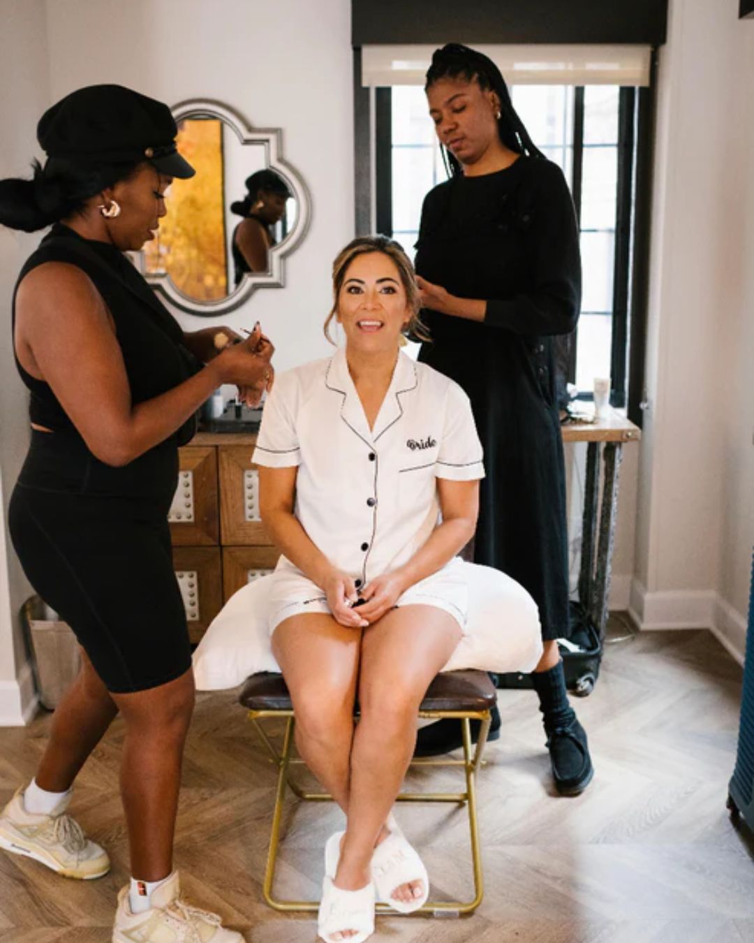 Satin Shorty Pyjamas - White