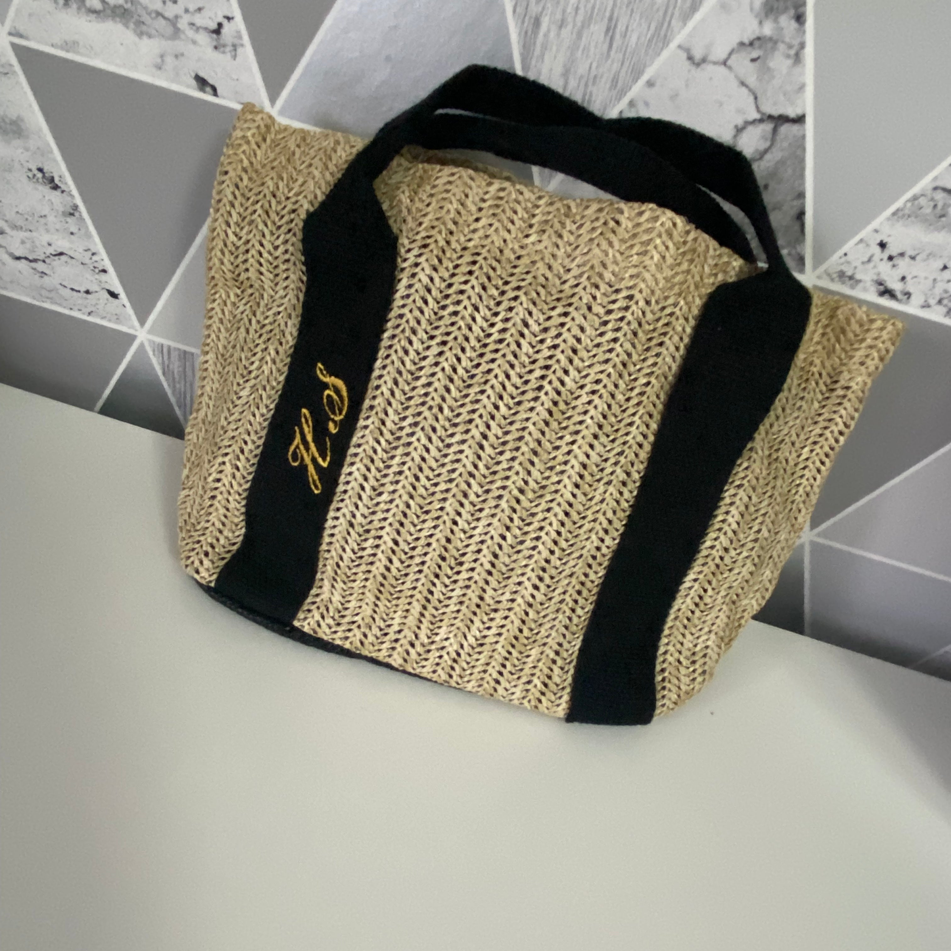 Straw Mini Tote Bag
