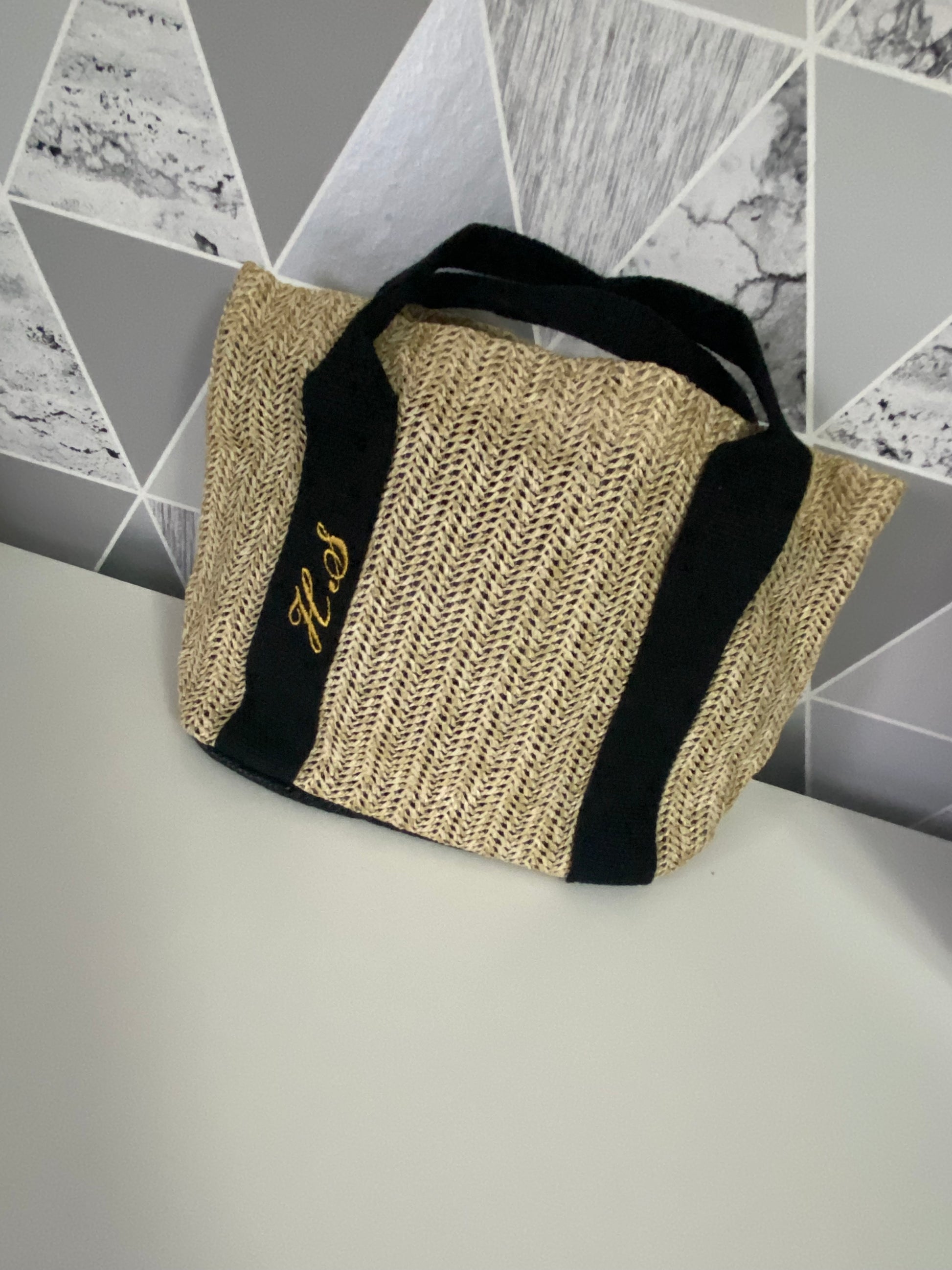Straw Mini Tote Bag