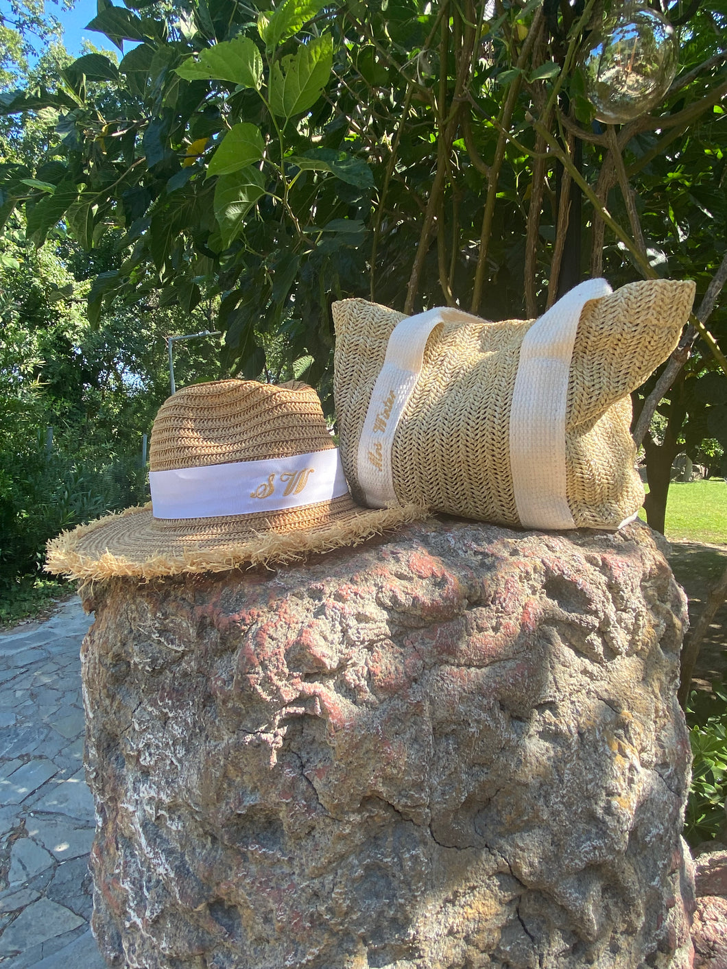 Straw Mini Tote Bag