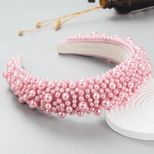 Load image into Gallery viewer, pearl headband  pink

