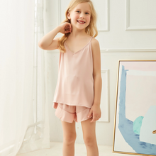 Load image into Gallery viewer, Children&#39;s Pink Satin cami Pyjamas
