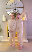 Load image into Gallery viewer, Kids Long Satin Pyjamas - Champagne
