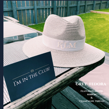 Load image into Gallery viewer, Fedora Straw Sun hat
