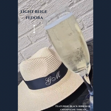 Load image into Gallery viewer, Fedora Straw Sun hat
