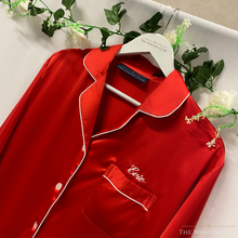 Load image into Gallery viewer, Satin Night Shirt - Red
