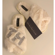 Load image into Gallery viewer, Faux Fur Crossover personalised slippers
