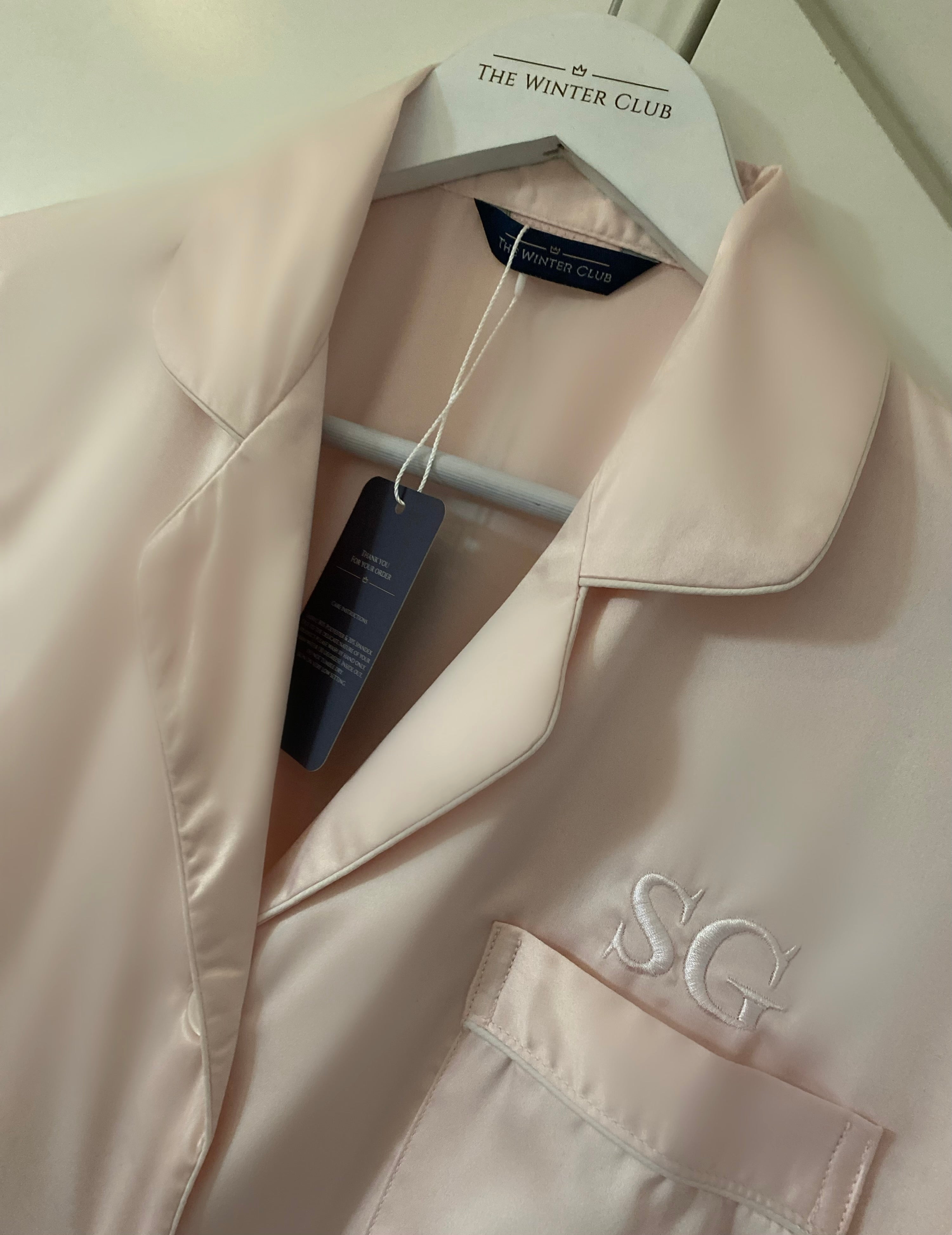 Satin Night Shirt - Blush