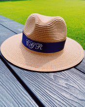 Load image into Gallery viewer, Fedora Straw Sun hat - Children
