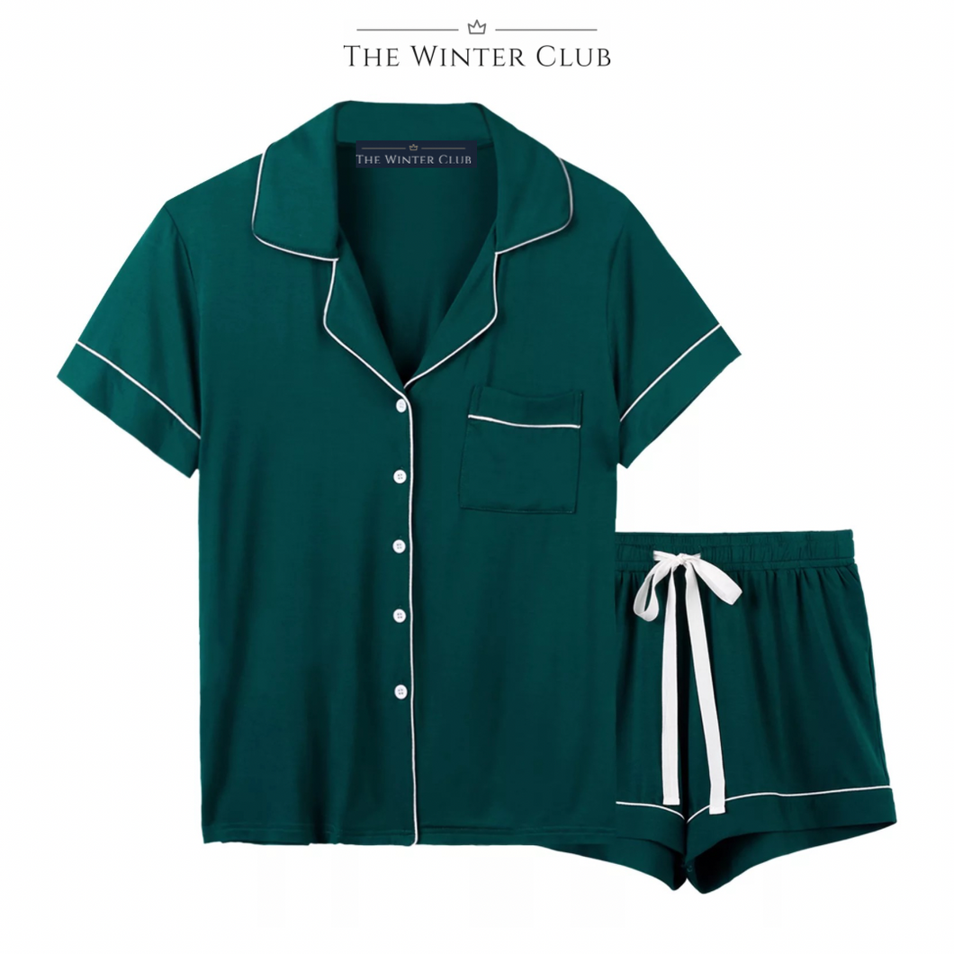 Cotton Shorty Pyjamas - Green