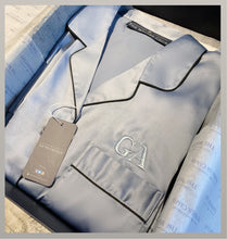 Load image into Gallery viewer, Long Satin Pyjamas - Sky Blue
