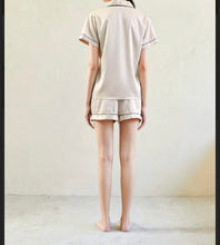 Load image into Gallery viewer, Satin Shorty Pyjamas - Champagne
