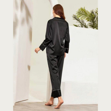 Load image into Gallery viewer, Long Satin Pyjamas - Onyx
