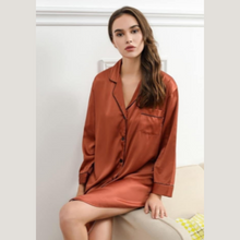 Load image into Gallery viewer, Satin Night Shirt - Copper
