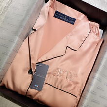 Load image into Gallery viewer, Long Satin Pyjamas - Rose Pink
